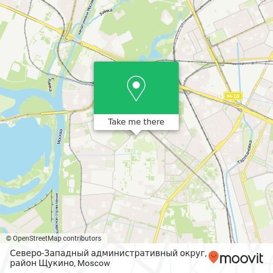 Северо-Западный административный округ, район Щукино map