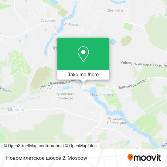 Новомилетское шоссе 2 map
