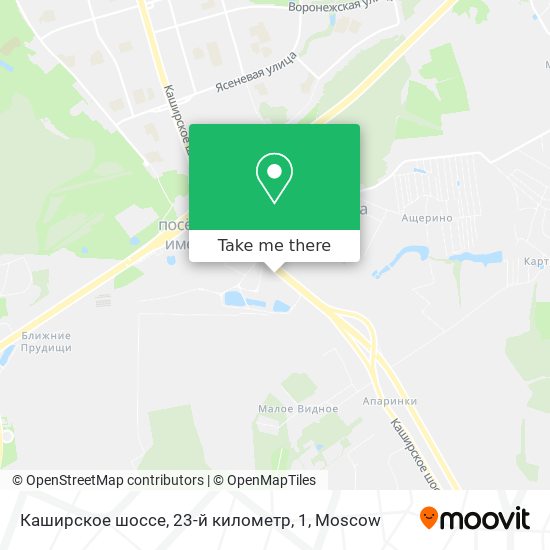 Каширское шоссе, 23-й километр, 1 map