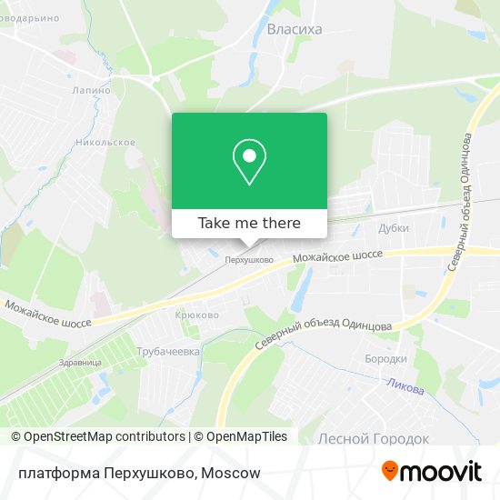 платформа Перхушково map