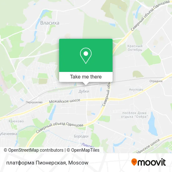 платформа Пионерская map