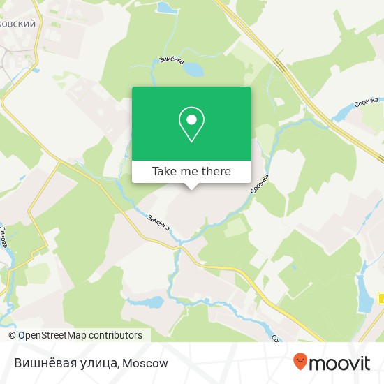 Вишнёвая улица map