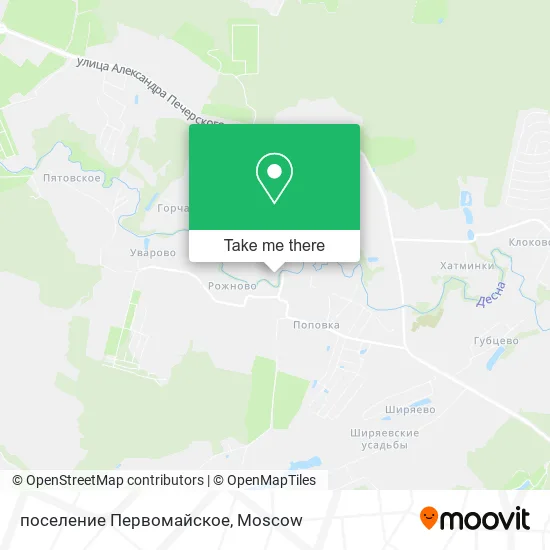поселение Первомайское map