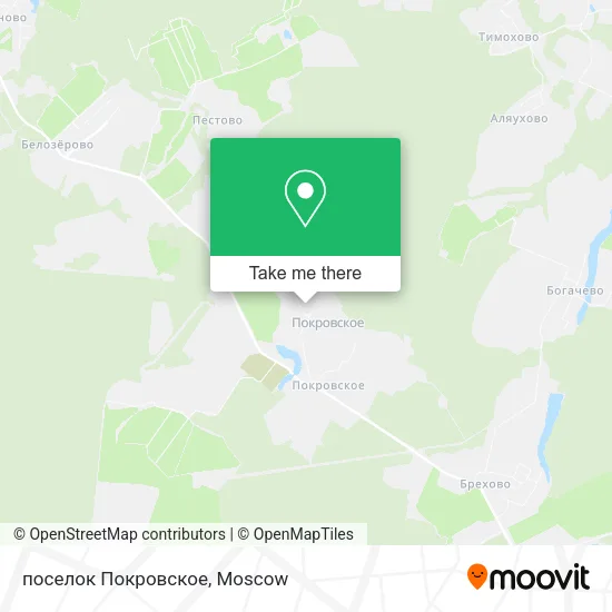 поселок Покровское map