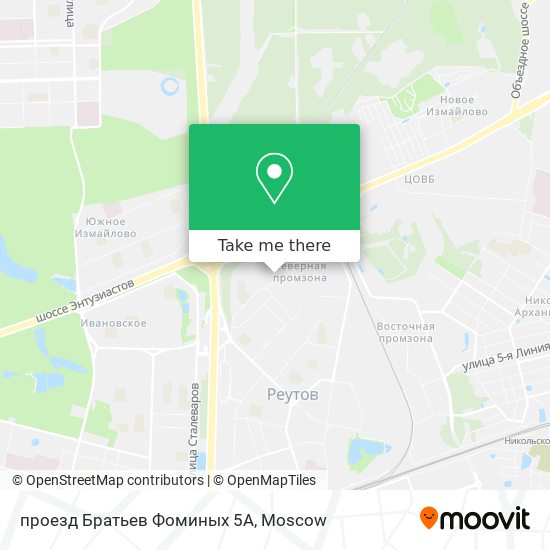 проезд Братьев Фоминых 5А map