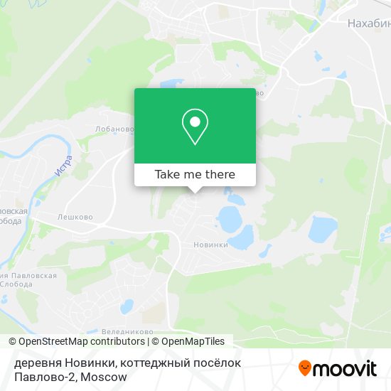 деревня Новинки, коттеджный посёлок Павлово-2 map