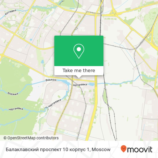 Балаклавский проспект 10 корпус 1 map