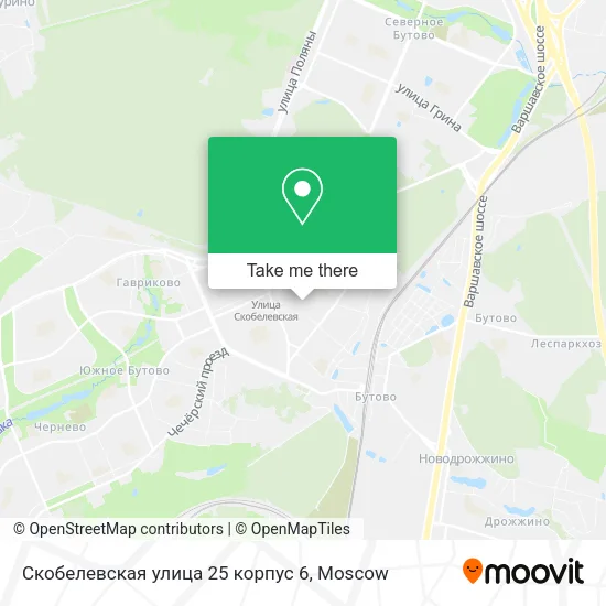 Скобелевская улица 25 корпус 6 map