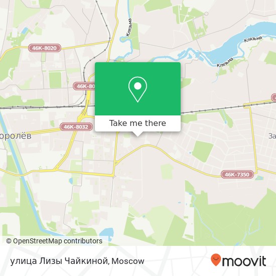 улица Лизы Чайкиной map