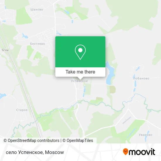 село Успенское map