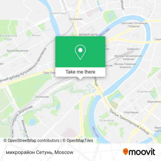 микрорайон Сетунь map