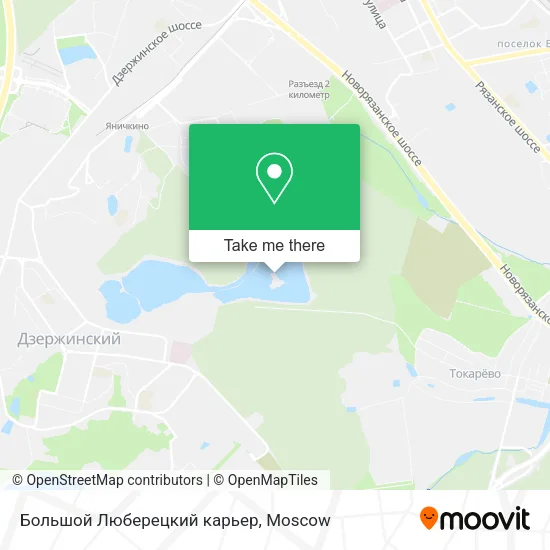 Большой Люберецкий карьер map