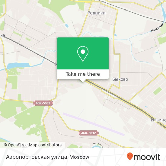 Аэропортовская улица map