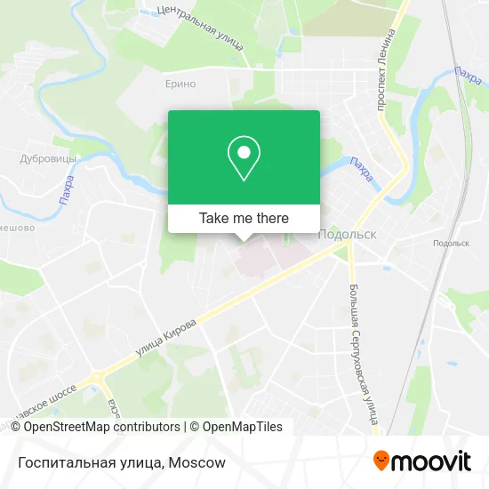 Госпитальная улица map