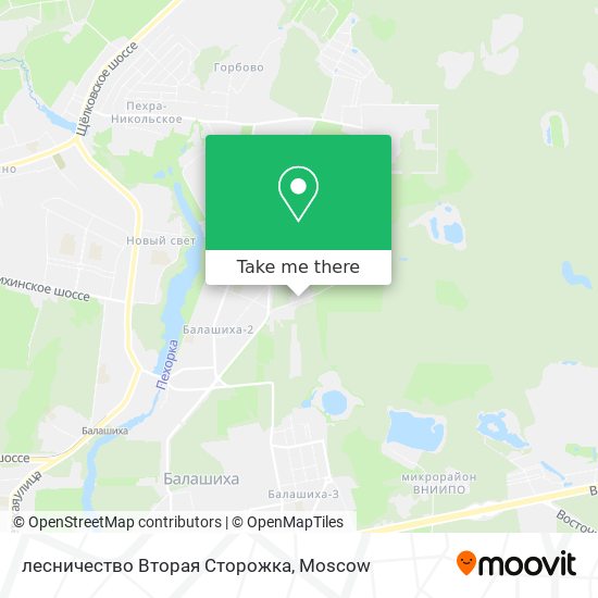 лесничество Вторая Сторожка map