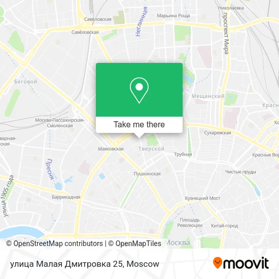 улица Малая Дмитровка 25 map