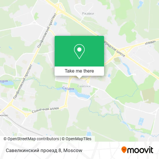 Савелкинский проезд 8 map