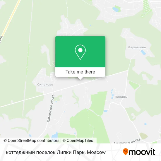 коттеджный поселок Липки Парк map
