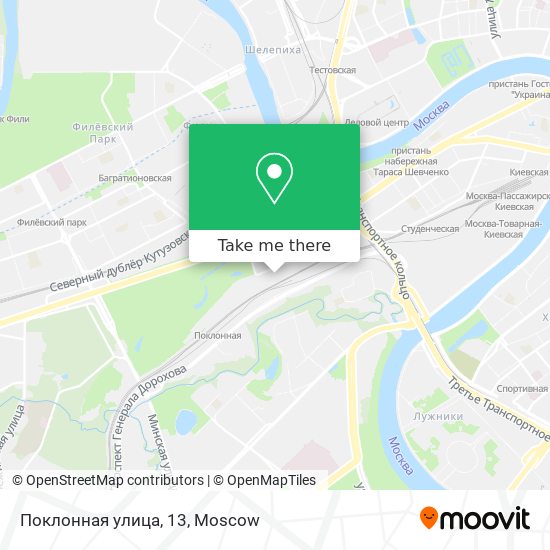 Поклонная улица, 13 map