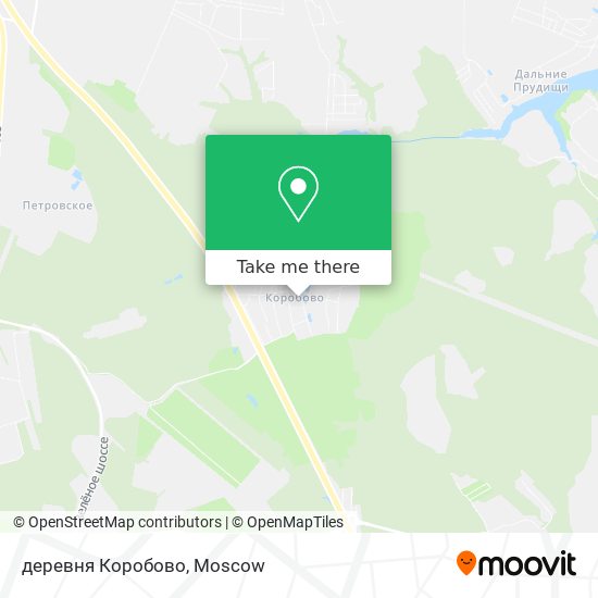 деревня Коробово map