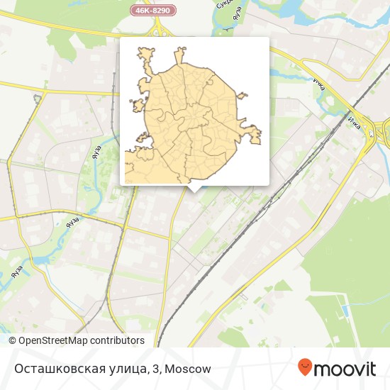 Осташковская улица, 3 map