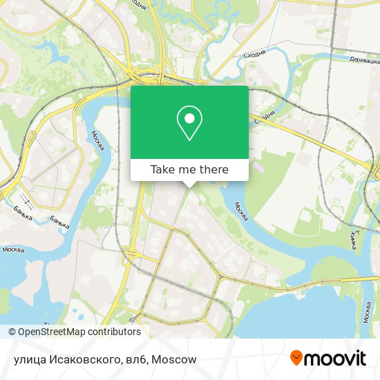 улица Исаковского, вл6 map