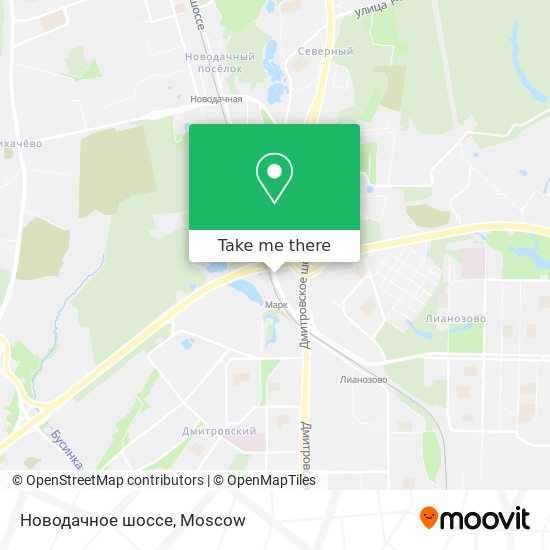 Новодачное шоссе map