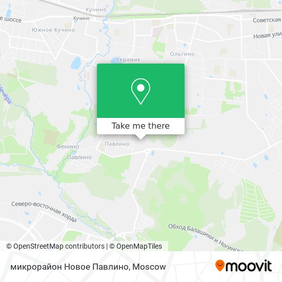микрорайон Новое Павлино map