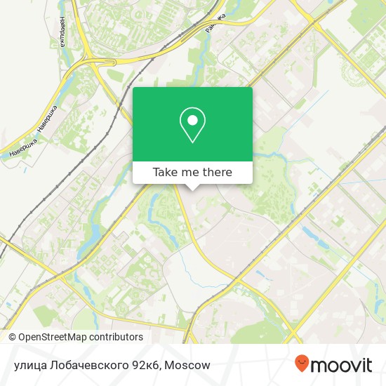 улица Лобачевского 92к6 map