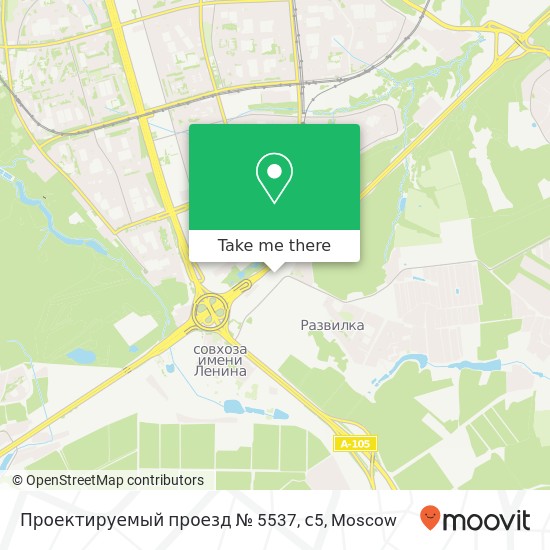 Проектируемый проезд № 5537, с5 map