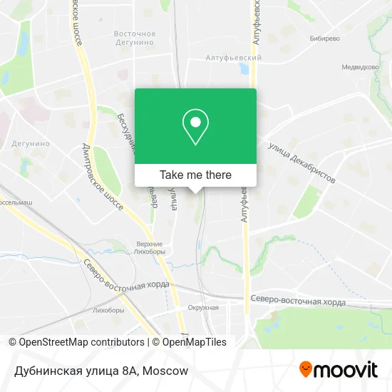 Дубнинская улица 8А map