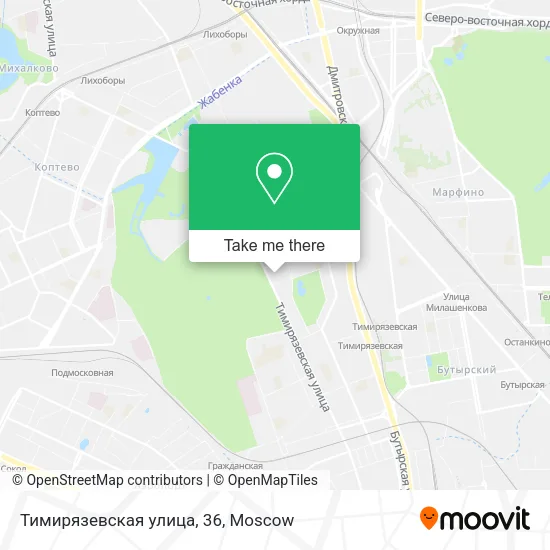 Тимирязевская улица, 36 map
