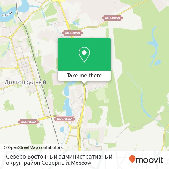 Северо-Восточный административный округ, район Северный map