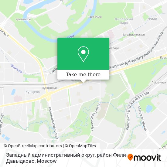 Западный административный округ, район Фили-Давыдково map