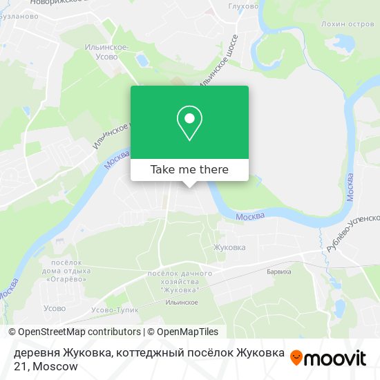 деревня Жуковка, коттеджный посёлок Жуковка 21 map