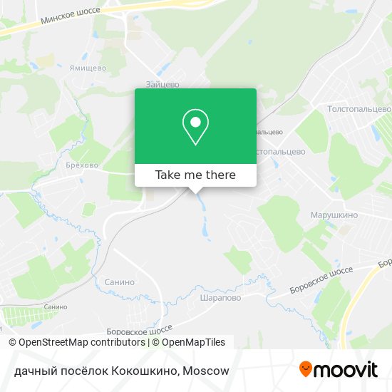 дачный посёлок Кокошкино map