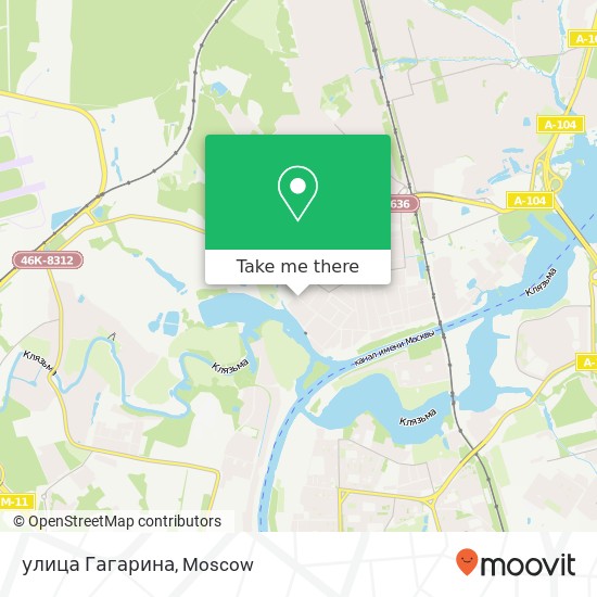 улица Гагарина map