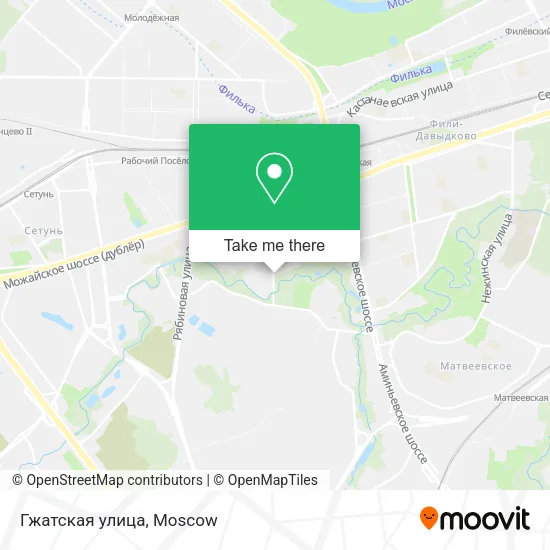 Гжатская улица map