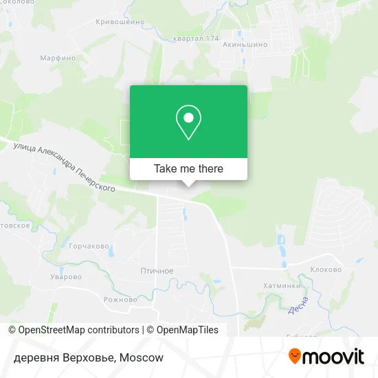 деревня Верховье map