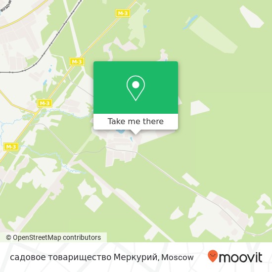 садовое товарищество Меркурий map