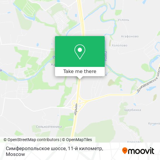 Симферопольское шоссе, 11-й километр map