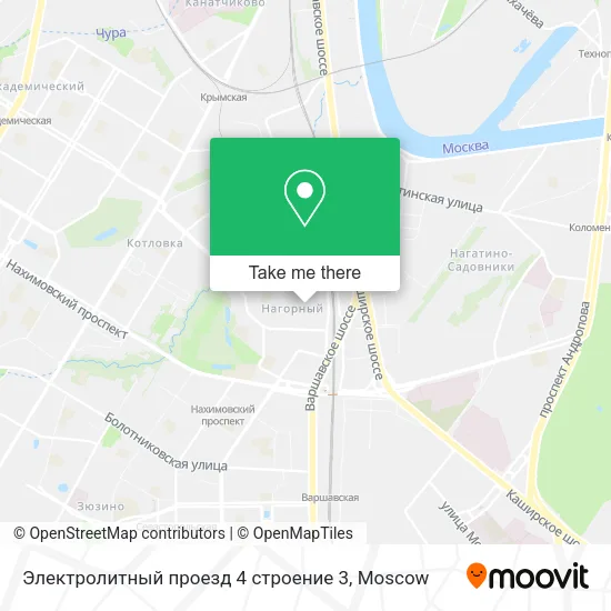 Электролитный проезд 4 строение 3 map