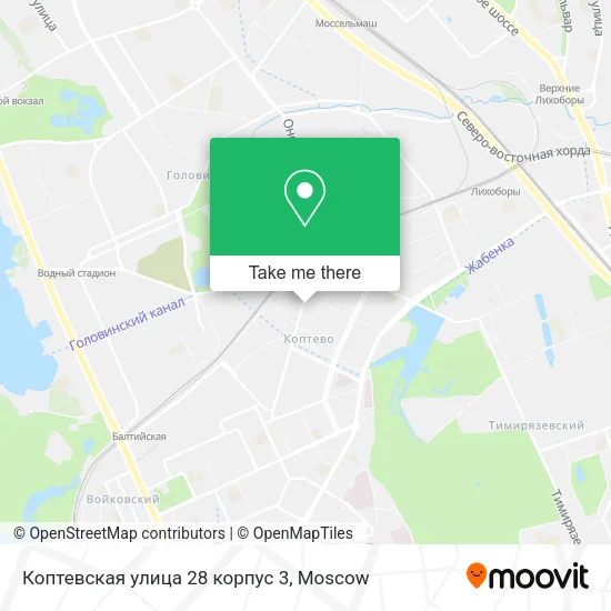 Коптевская улица 28 корпус 3 map