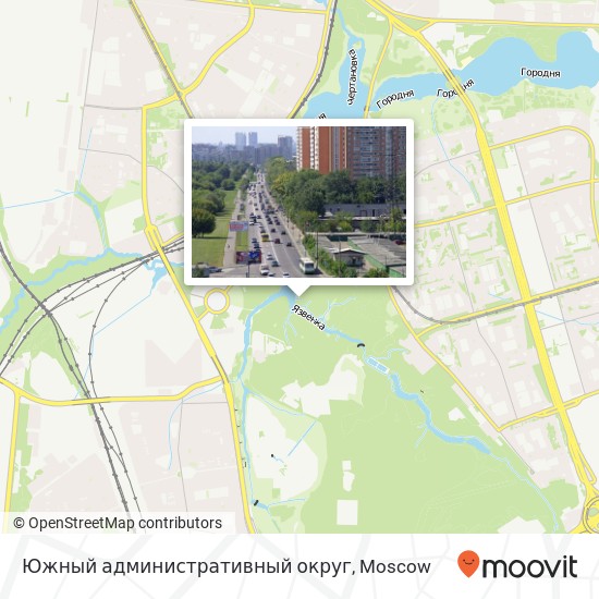 Южный административный округ map