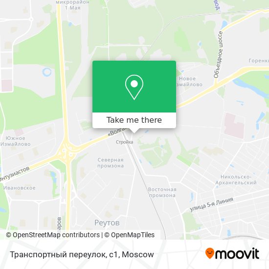 Транспортный переулок, с1 map