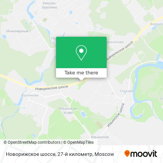 Новорижское шоссе, 27-й километр map