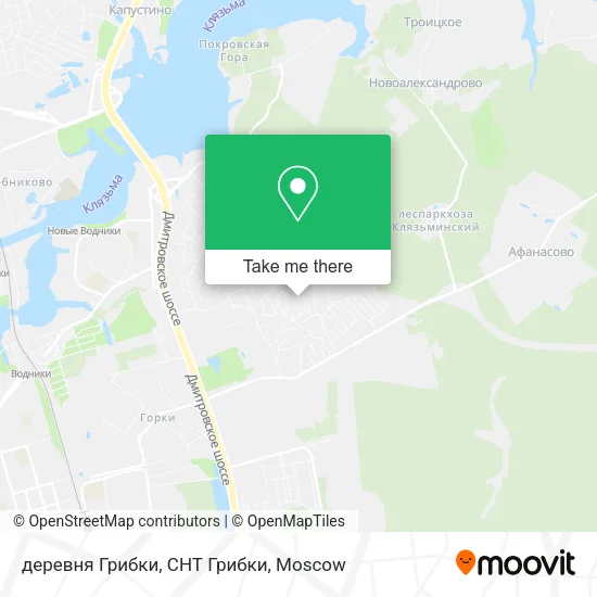 деревня Грибки, СНТ Грибки map