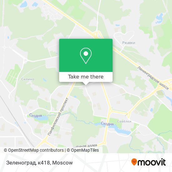 Зеленоград, к418 map