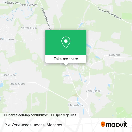 2-е Успенское шоссе map