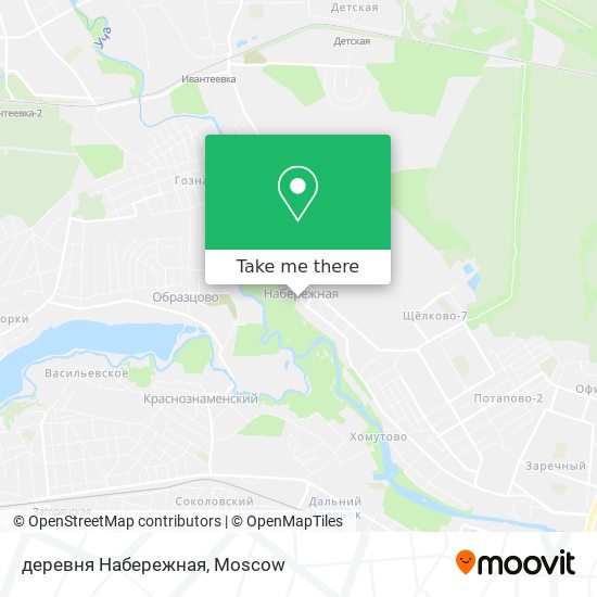 деревня Набережная map